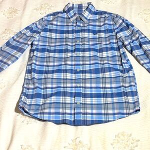 Vineyard Vines coastline plaid. Size M (12-14)